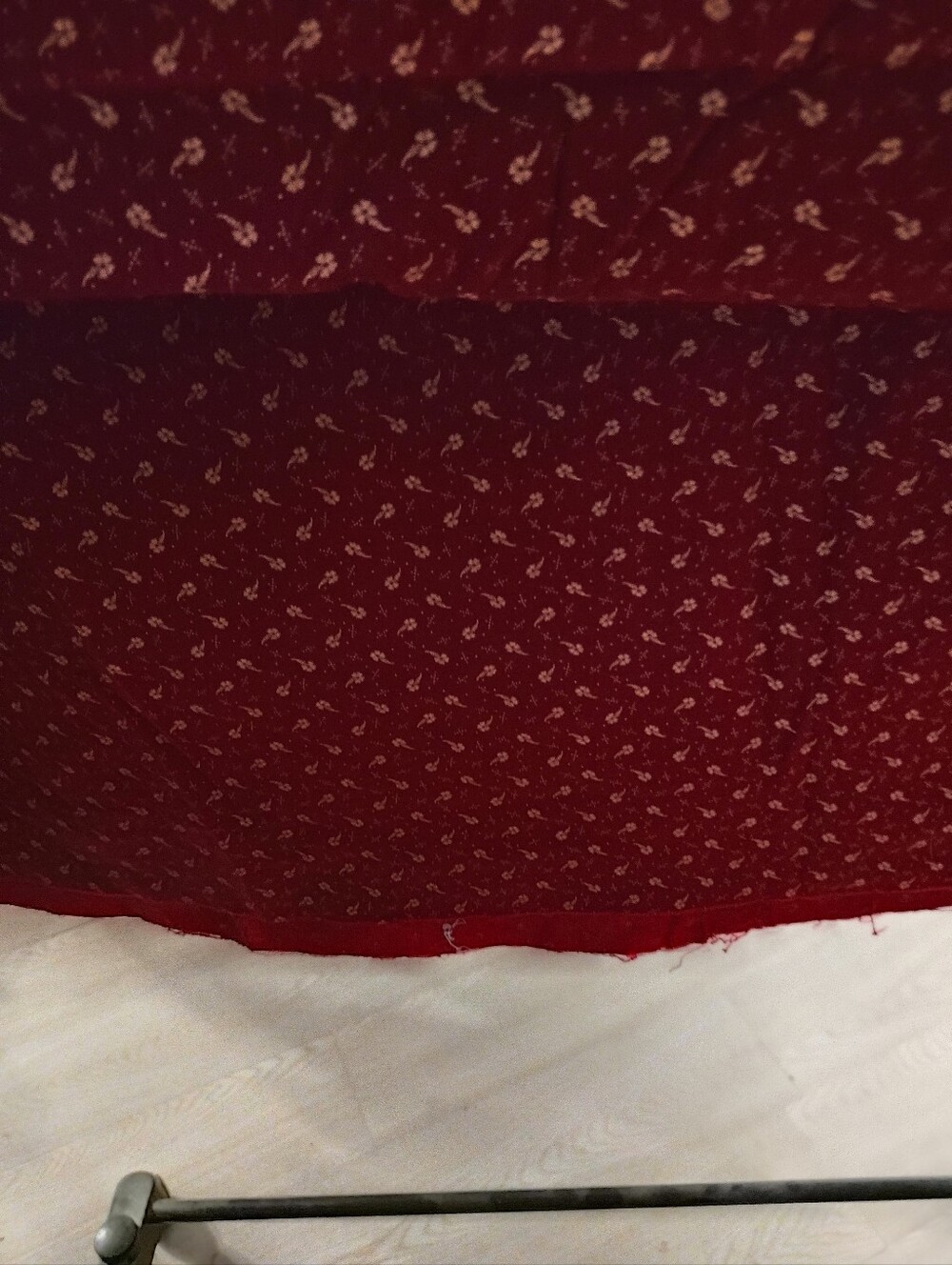 New Burgandy Fabric